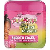 African Pride Dream Kids Olive Miracle Smooth Edges Anti-Frizzy Conditioning Gel – 170g
