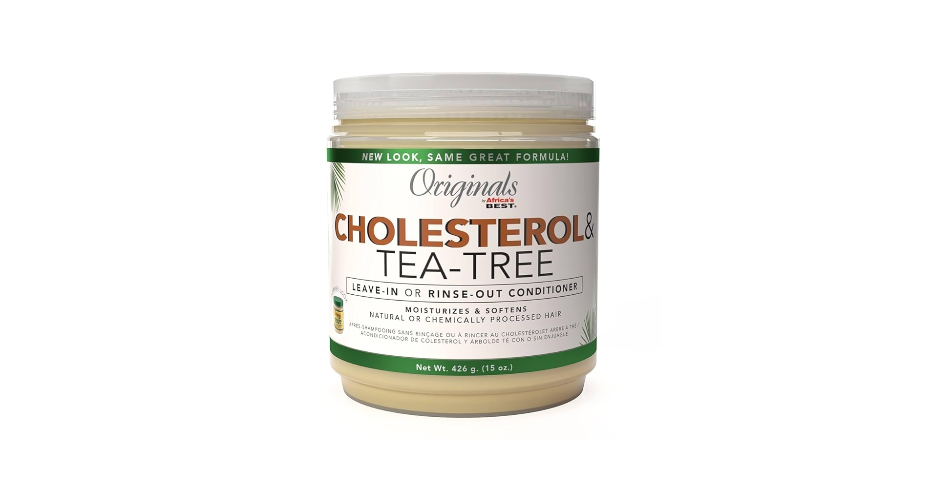 Africa's Best Cholesterol Tea Tree Oil Conditioner 15oz | Deep Moisture & Repair