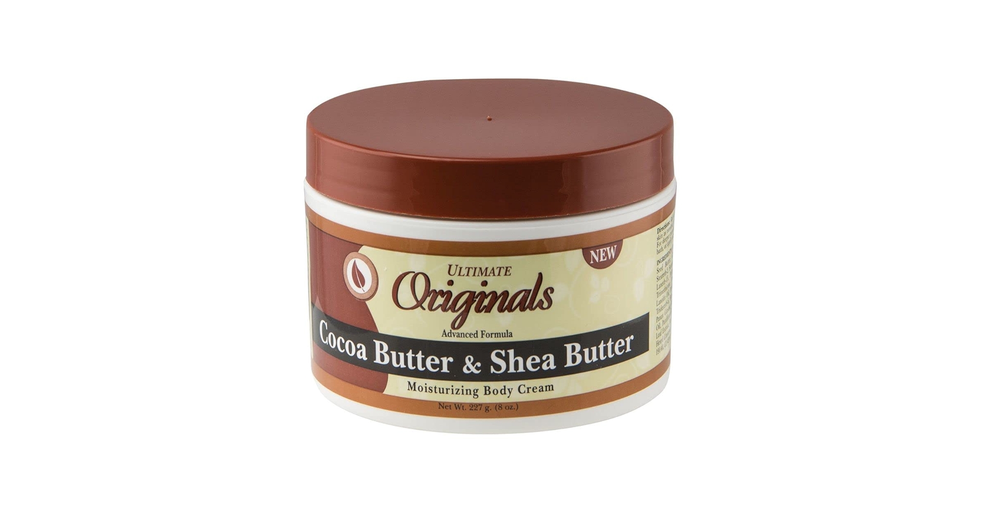 Africa’s Best Ultimate Organics Cocoa Butter & Shea Butter Cream – 227g | Intense Moisture & Nourishment