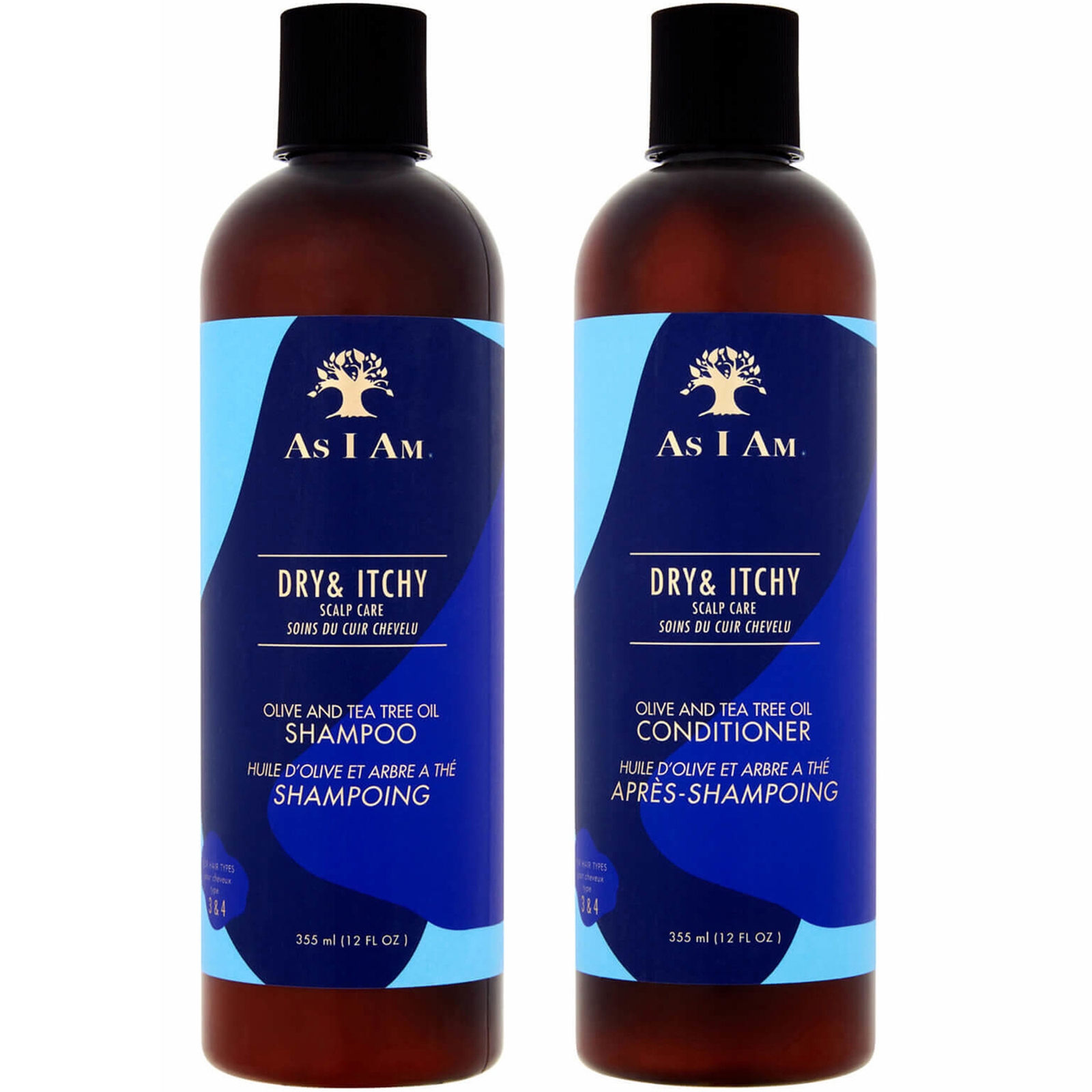 As I Am Dry & Itchy Scalp Care Olive & Tea Tree Oil Dandruff Shampoo – 355ml