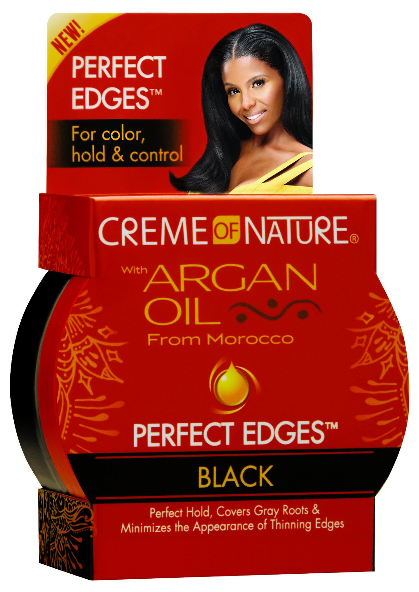 Creme of Nature Perfect Edges Black 63.7g – Smooth, Long-Lasting Edge Control