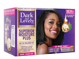 Dark and Lovely Moisture Plus No Lye Relaxer Kit | Regular Normal Hair