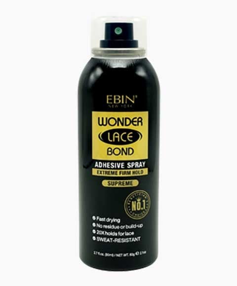 EBIN New York Wonder Lace Bond Adhesive Spray – Extremely Firm Hold Supreme