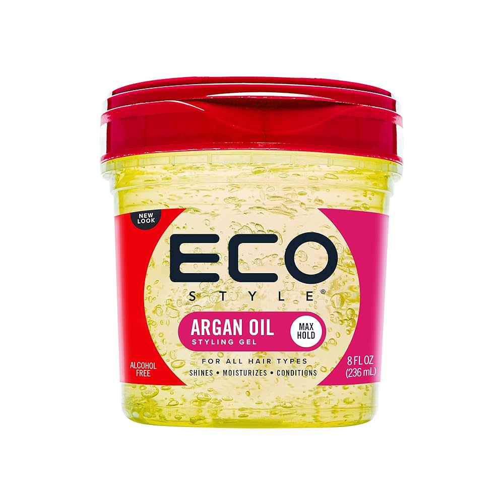 Eco Styler Argan Oil Styling Gel 8oz – Professional Hold & Shine for All Hair Types