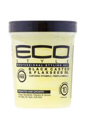 Eco Styler Black Castor & Flaxseed Oil Gel  – Maximum Hold,Strength & Shine,