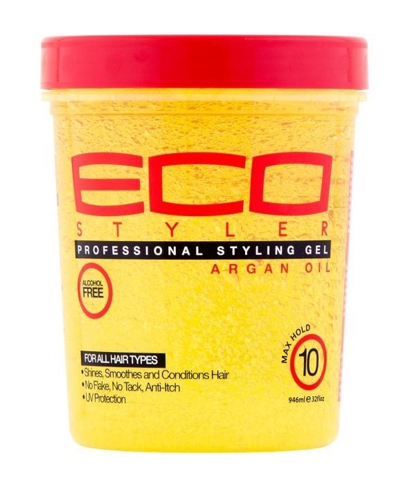 Eco Styler Professional Styling Gel with Argan Oil 32oz – Maximum Hold & Shine