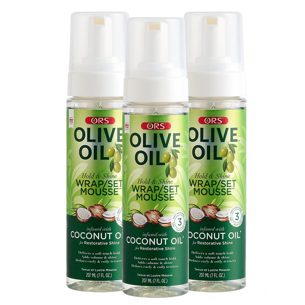 ORS Olive Oil Wrap/Set Mousse with Coconut Oil – 207ml