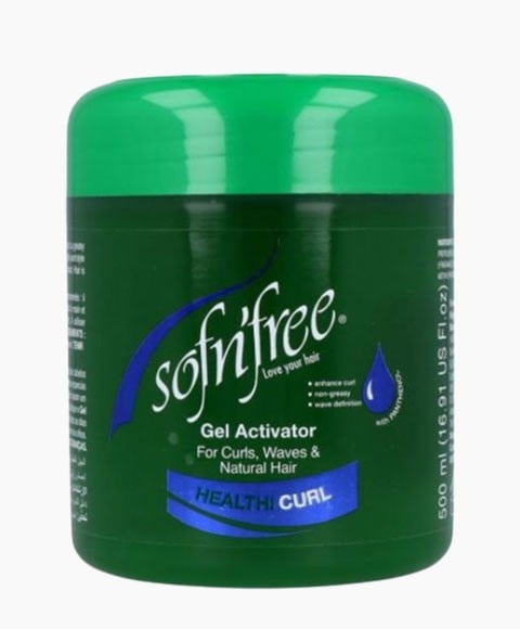 Sofn’Free Gel Activator for Curls, Waves & Natural Hair 500ml | Moisturizing Styling Gel