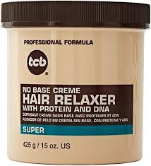 TCB No Base Creme Hair Relaxer Super 425g | Smooth & Manageable Hair