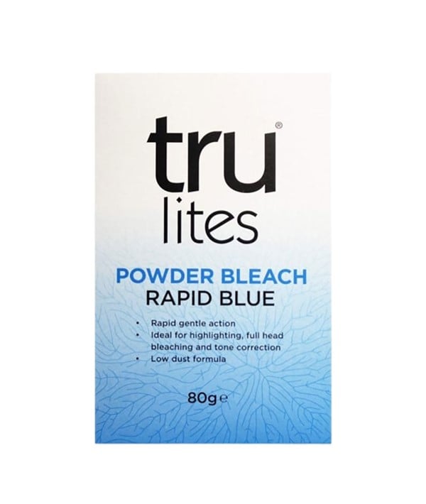 Tru Lites Blue Bleach Powder – Rapid Hair Lightening & Professional Use