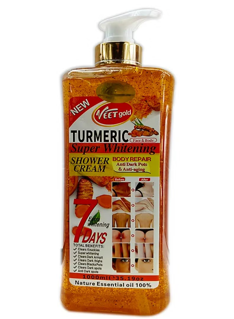 Turmeric Super Whitening Shower Cream – Anti-Dark Spots, Anti-Aging & Skin Repair