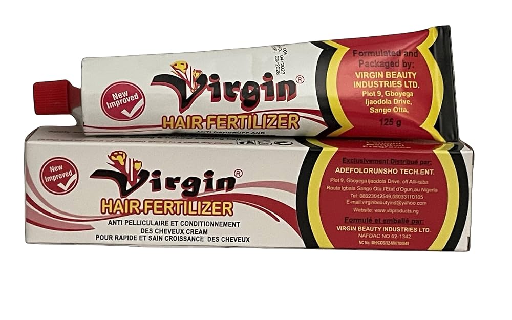 Virgin Hair Fertilizer 125g | Herbal Scalp Treatment & Hair Growth Cream